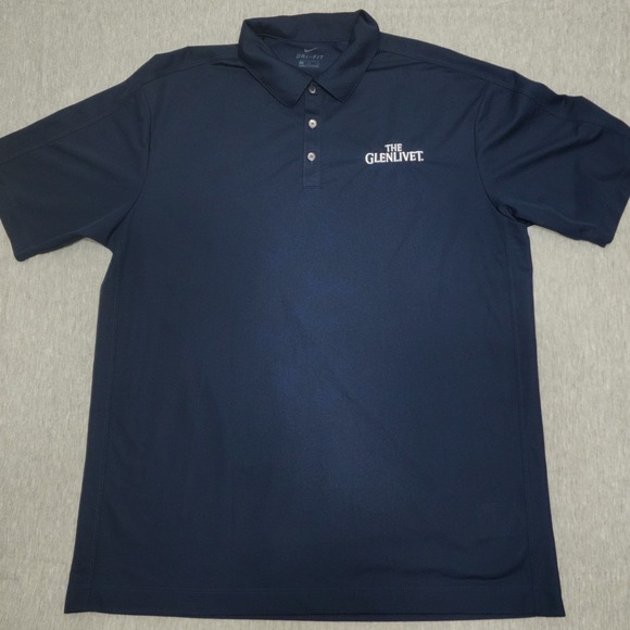 Nike Other - Nike Golf Mens XL Extra Large Dri Fit Navy Blue The Glenlivet Whisky Polo Shirt